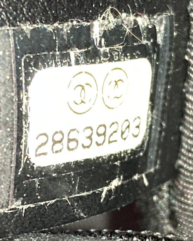 Enamel Cc Chain Flap Bag Stitched