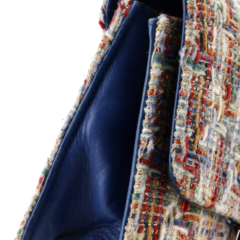 Beauty Lock Flap Bag Quilted Tweed Mini