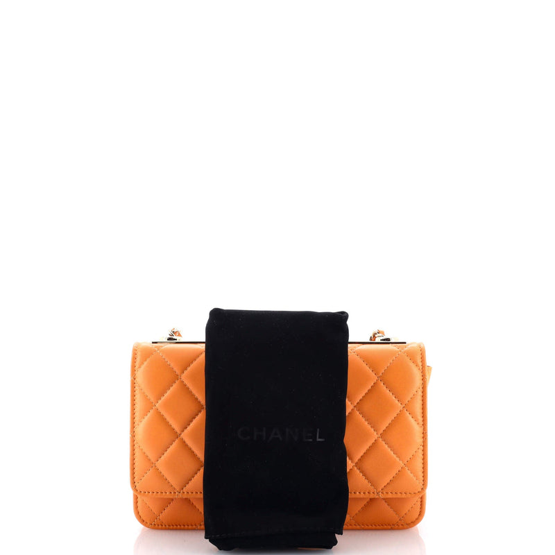 Trendy Cc Wallet On Chain Quilted