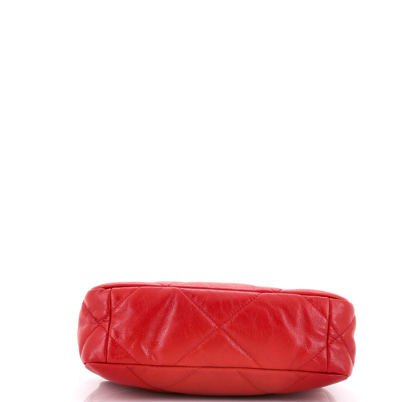 19 Flap Bag Quilted Leather Medium