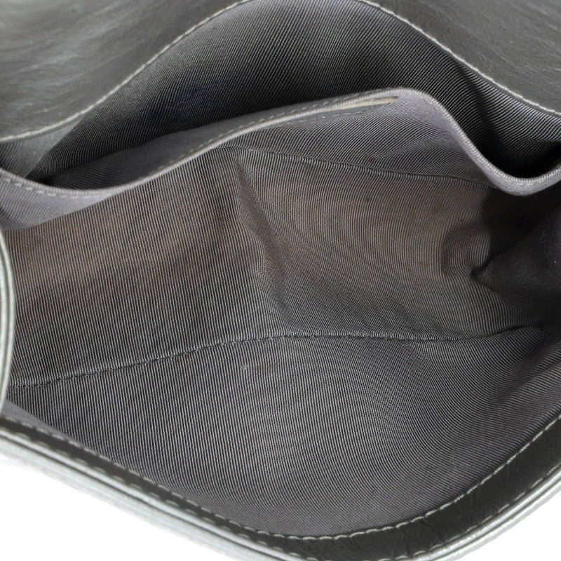 Chain Handle Boy Flap Bag Quilted