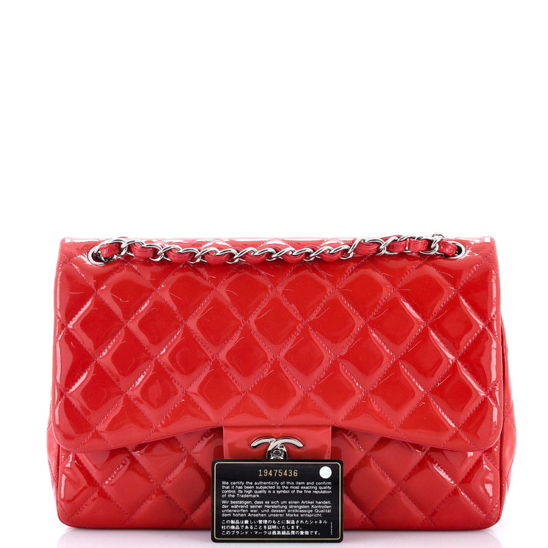 Classic Double Flap Bag Quilted Patent