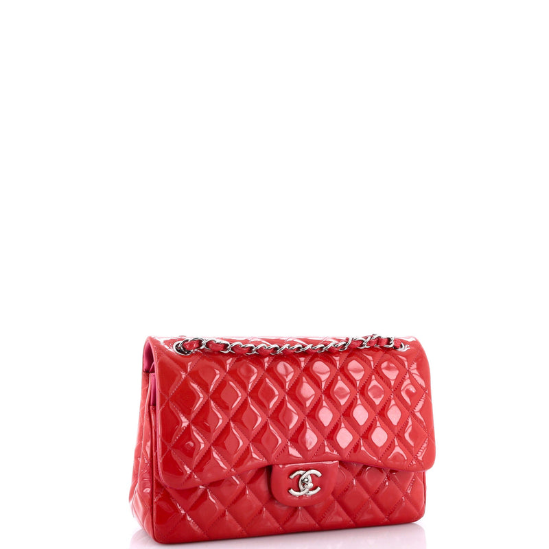 Classic Double Flap Bag Quilted Patent