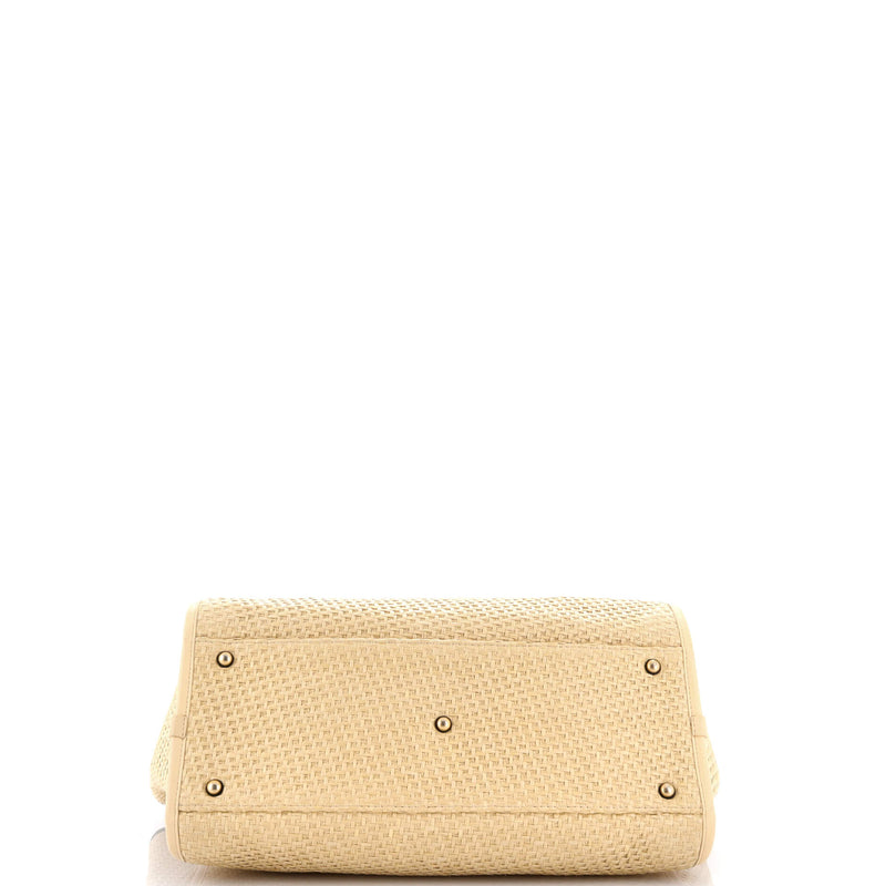 Deauville Tote Straw With Chain Detail