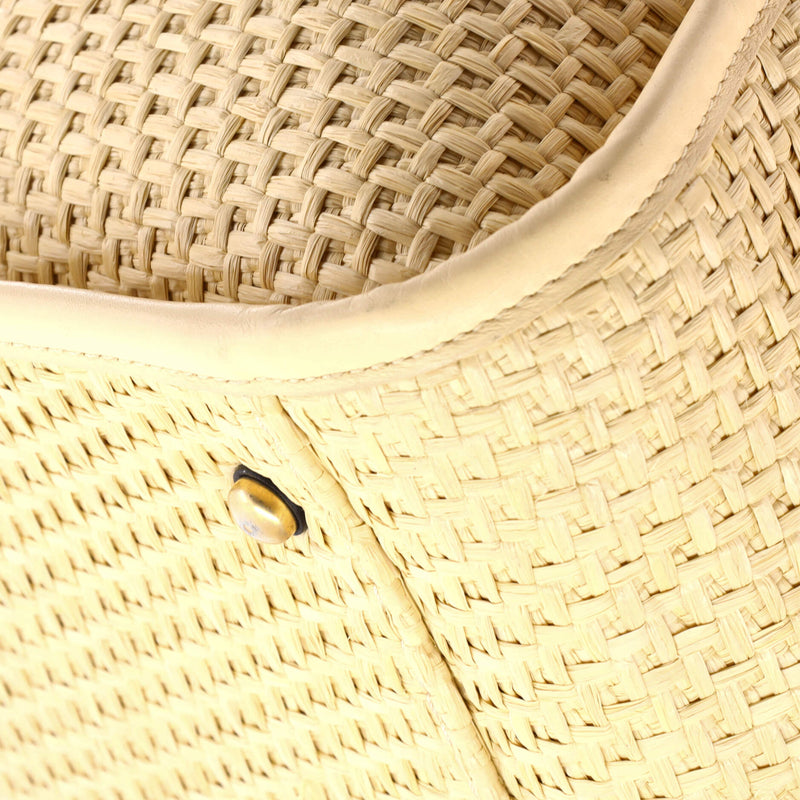 Deauville Tote Straw With Chain Detail