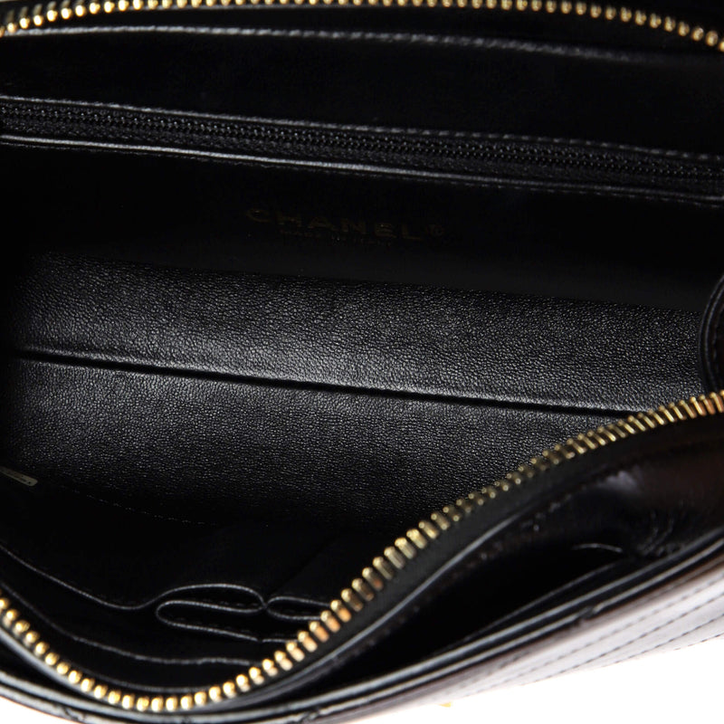 Medal Envelope Flap Bag Chevron Calfskin