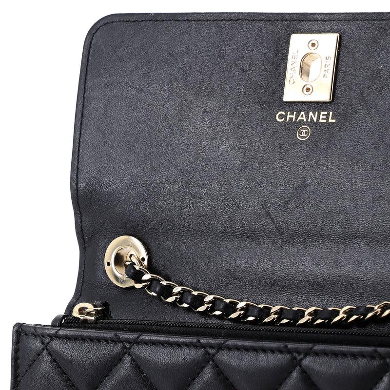 Trendy Cc Top Handle Wallet On Chain