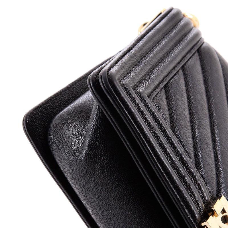 Boy Flap Bag Chevron Lambskin Old Medium