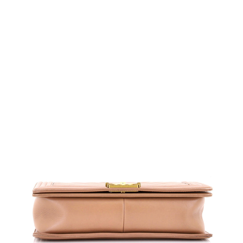 Boy Flap Bag Chevron Lambskin New Medium