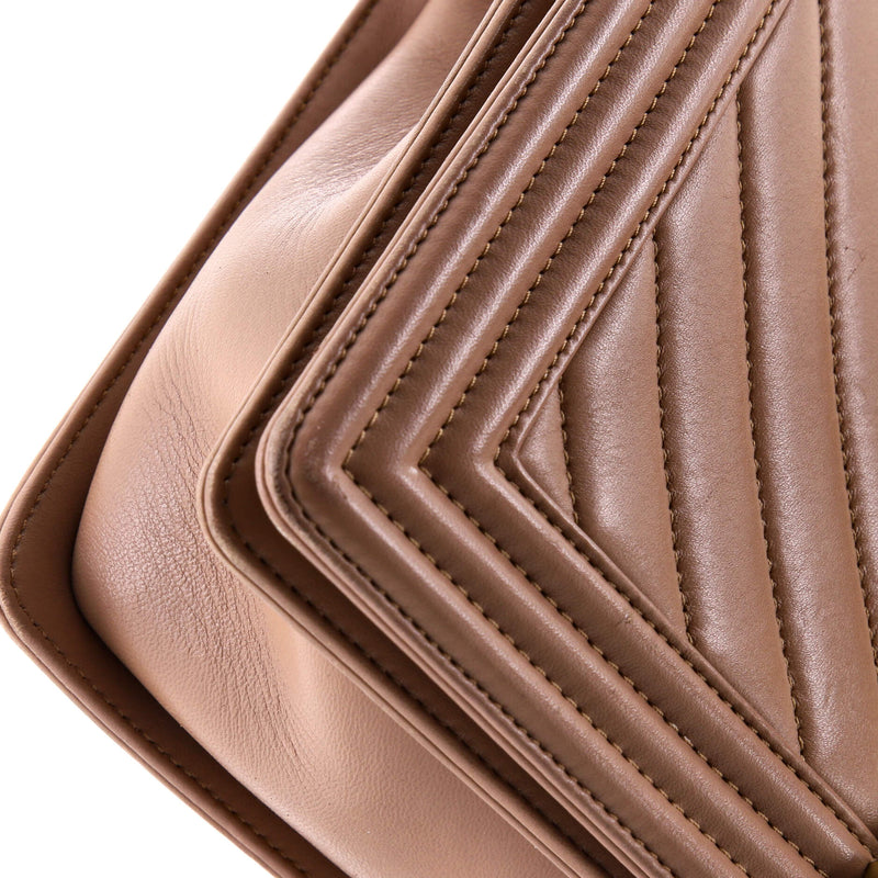 Boy Flap Bag Chevron Lambskin New Medium