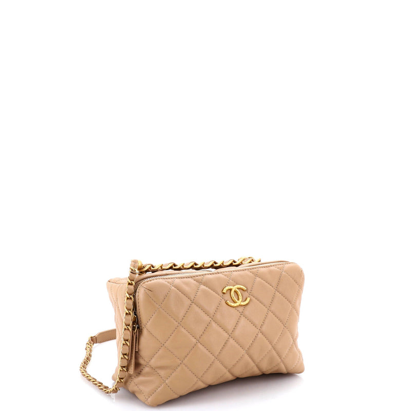 Bowling Bag Quilted Calfskin Small