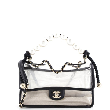 Sand By The Sea Pearl Flap Bag Pvc With