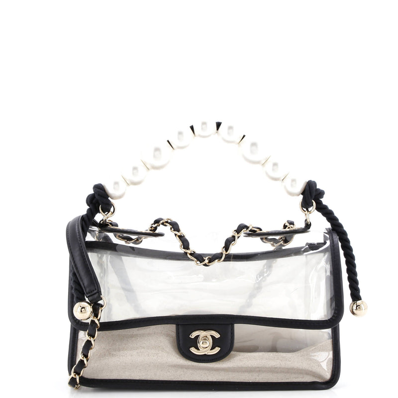 Sand By The Sea Pearl Flap Bag Pvc With