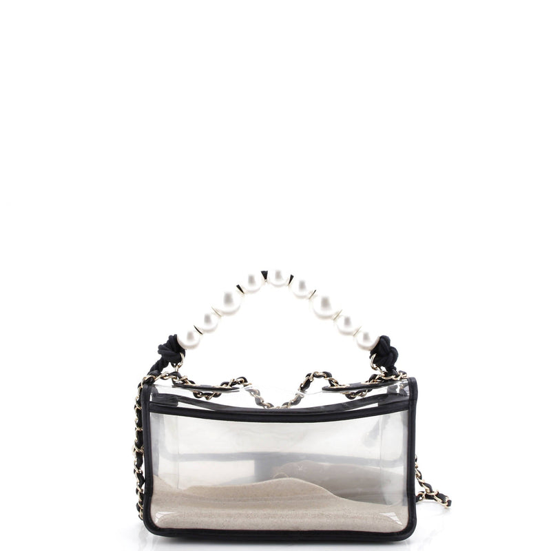 Sand By The Sea Pearl Flap Bag Pvc With