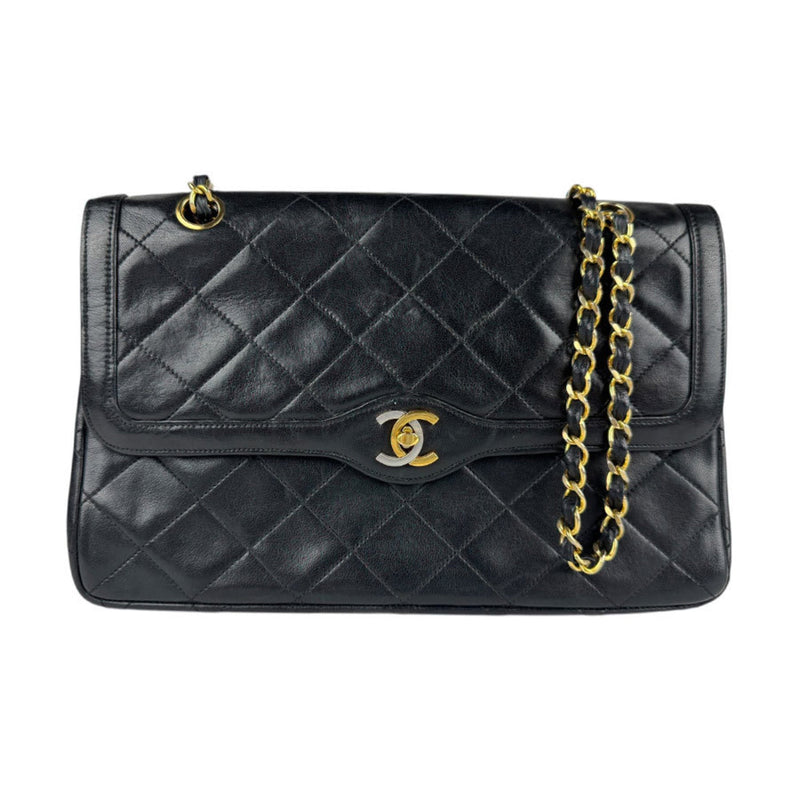 Vintage Two Tone Cc Flap Bag Quilted