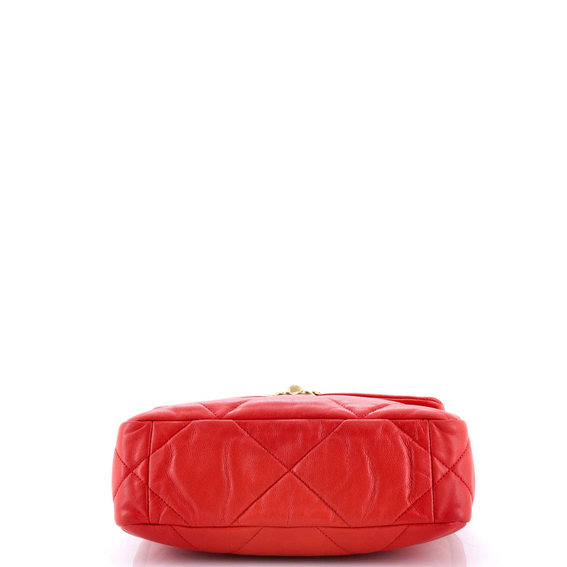 19 Flap Bag Quilted Leather Medium