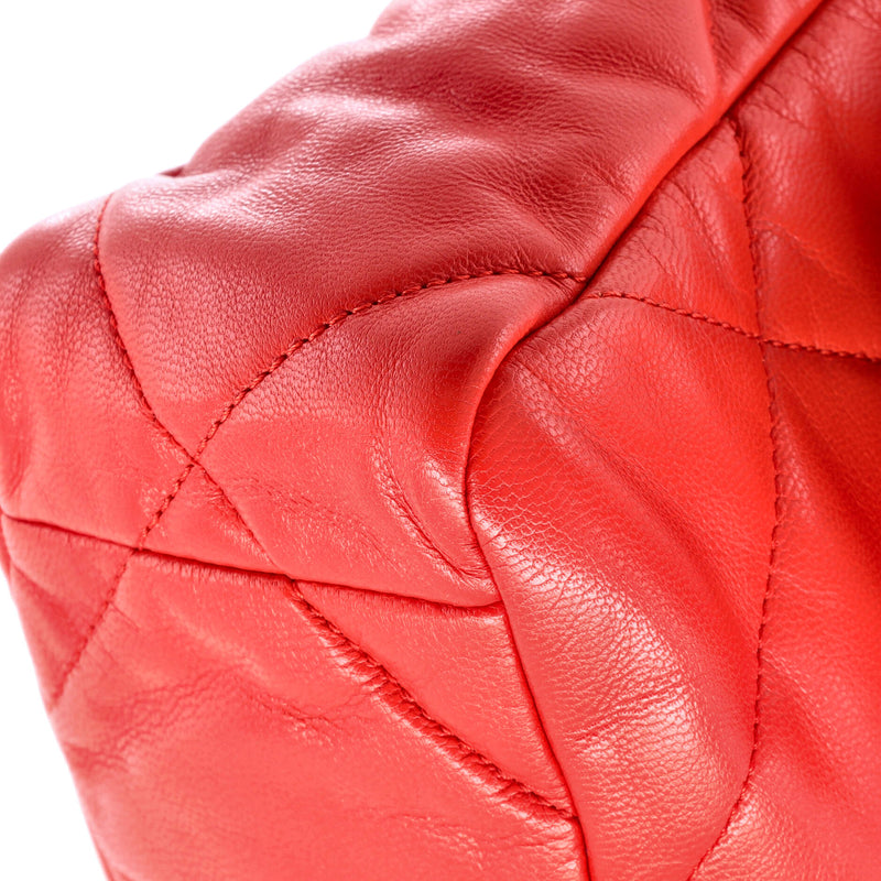 19 Flap Bag Quilted Leather Medium