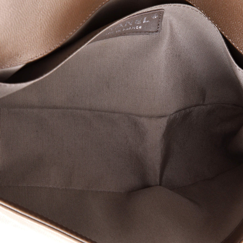 Boy Flap Bag Quilted Metallic Caviar Old