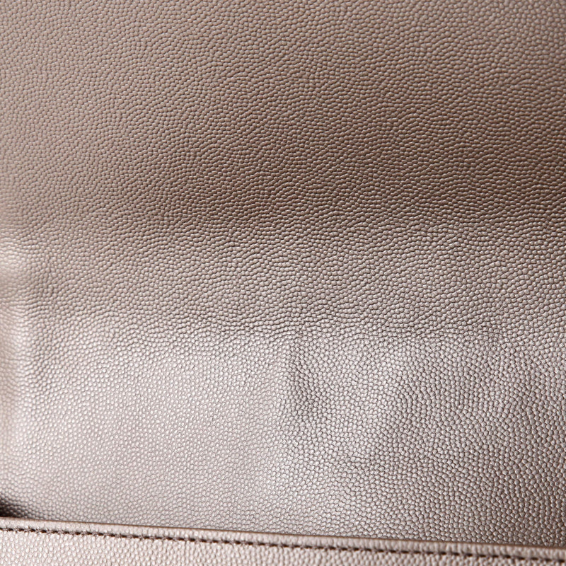 Boy Flap Bag Quilted Metallic Caviar Old