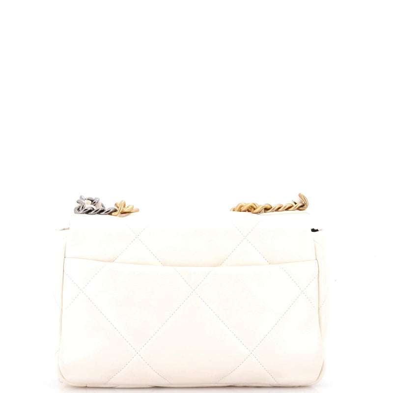 19 Flap Bag Quilted Leather Medium