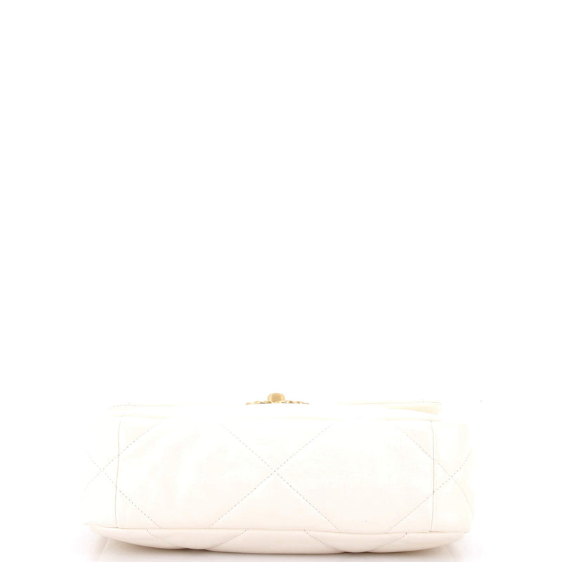 19 Flap Bag Quilted Leather Medium