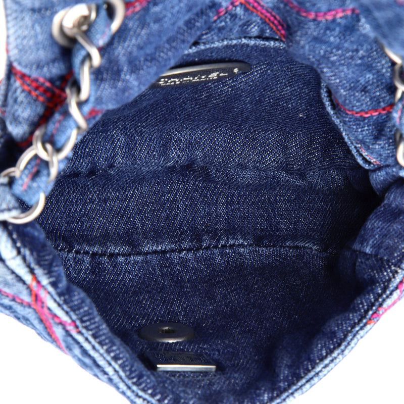 Coco Beach Messenger Bag Quilted Denim