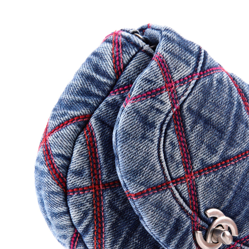 Coco Beach Messenger Bag Quilted Denim