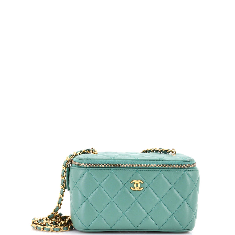 Pearl Crush Vanity Case With Chain