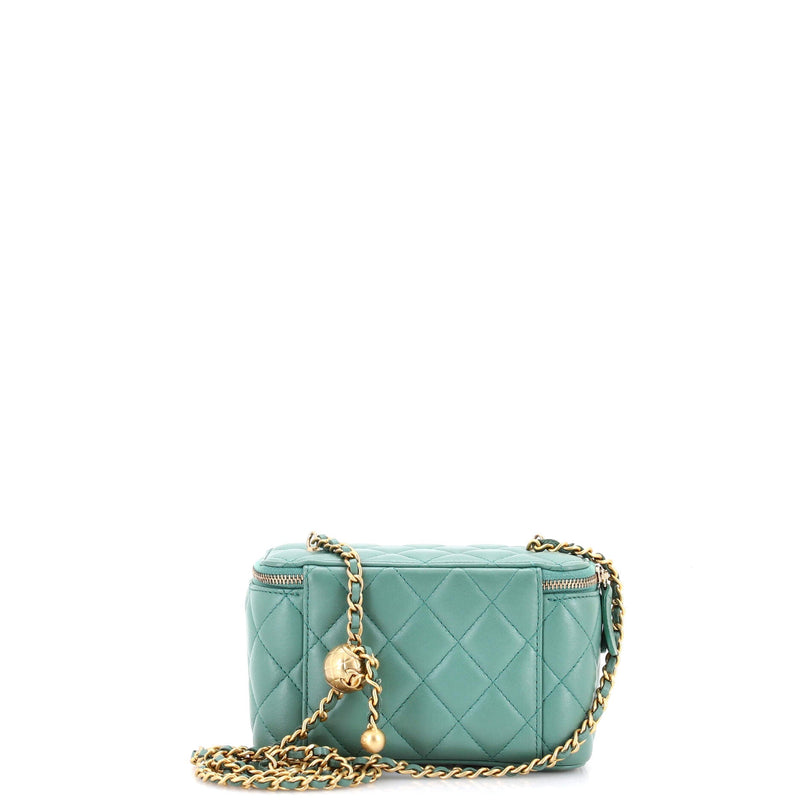 Pearl Crush Vanity Case With Chain