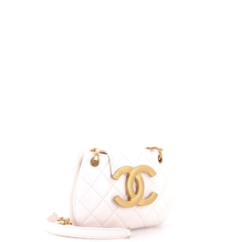 Giant Cc Chain Compartment Messenger Bag