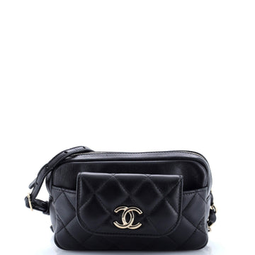Cc Front Pocket Waist Bag Quilted