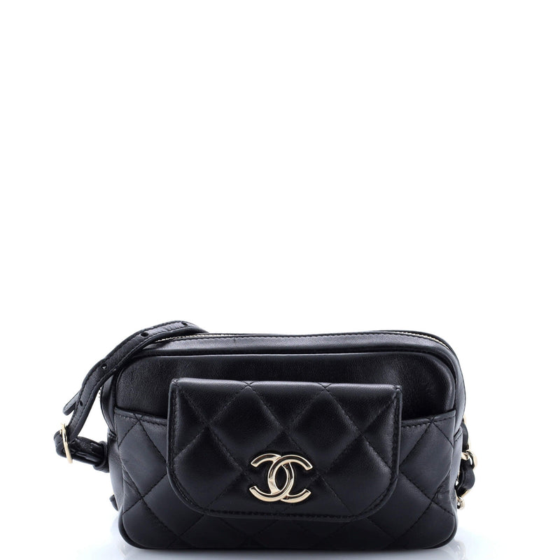 Cc Front Pocket Waist Bag Quilted