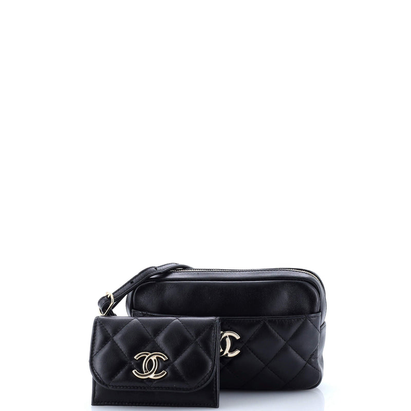Cc Front Pocket Waist Bag Quilted