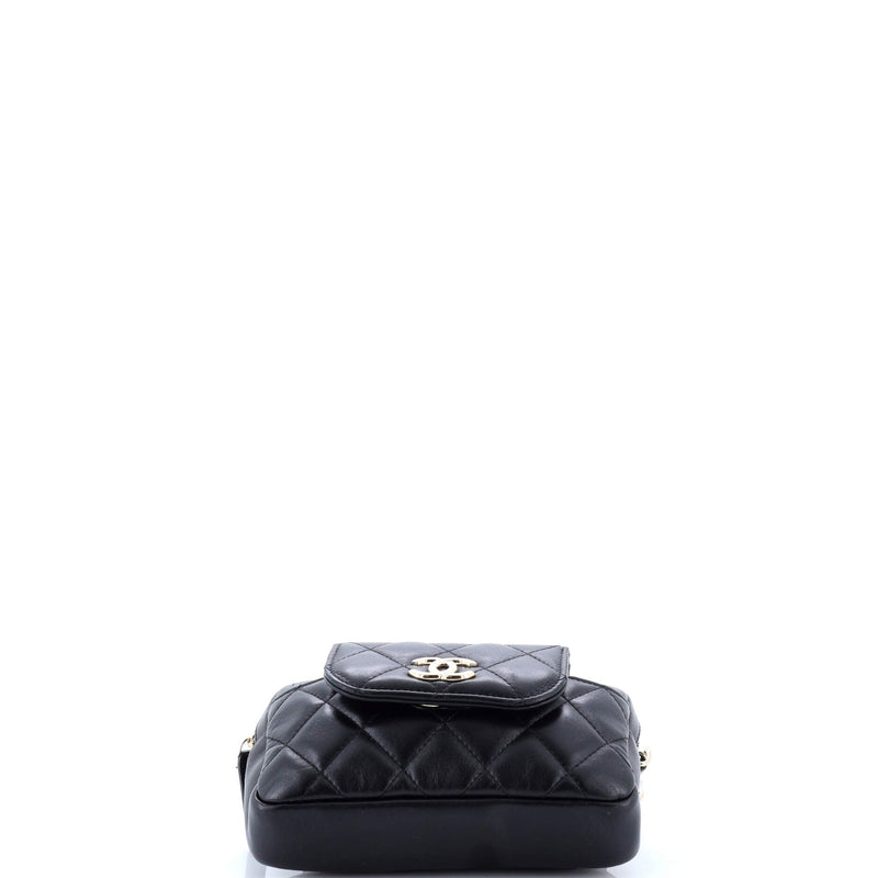 Cc Front Pocket Waist Bag Quilted