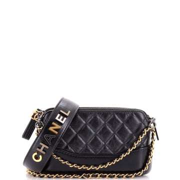 Gabrielle Logo Handle Double Zip Clutch