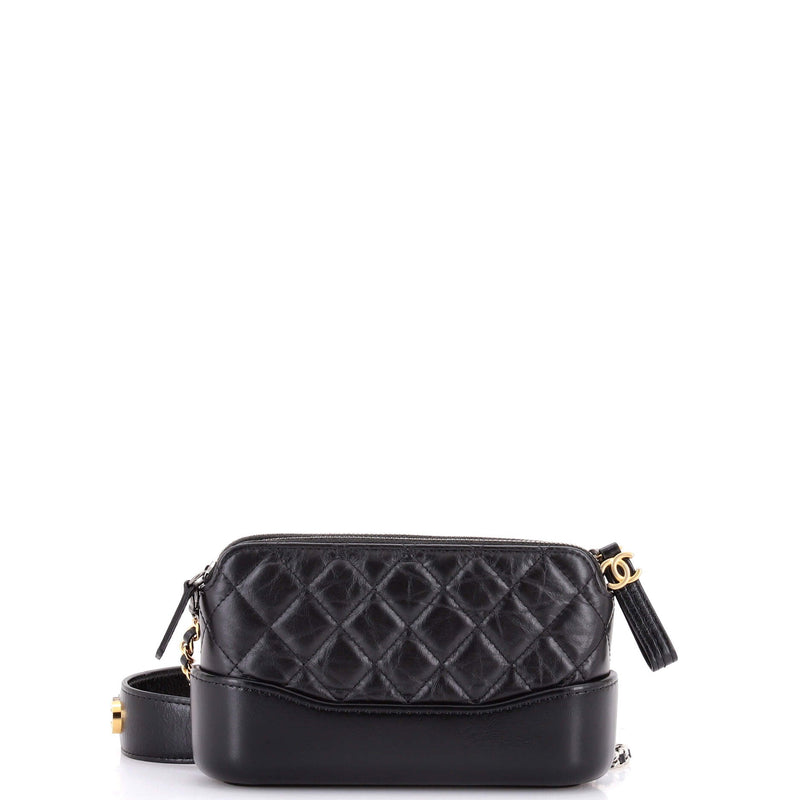 Gabrielle Logo Handle Double Zip Clutch