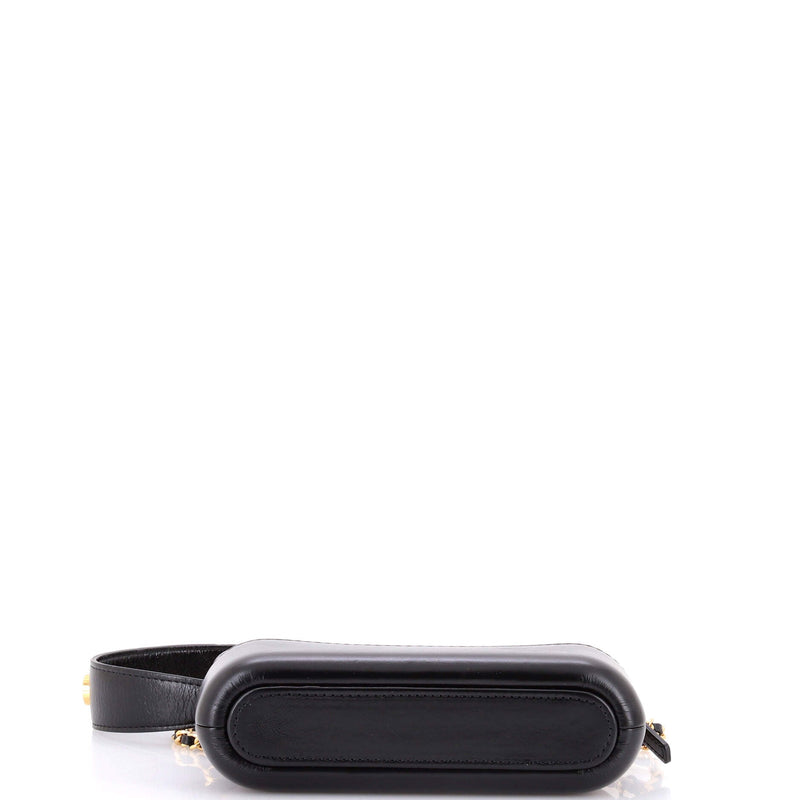 Gabrielle Logo Handle Double Zip Clutch