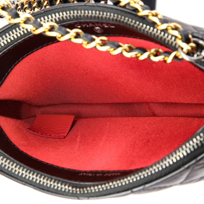 Gabrielle Logo Handle Double Zip Clutch