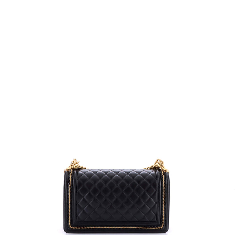 Boy Flap Bag Quilted Lambskin With Chain