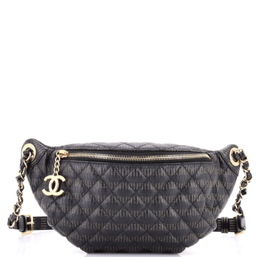 Banane Waist Bag Quilted Leather