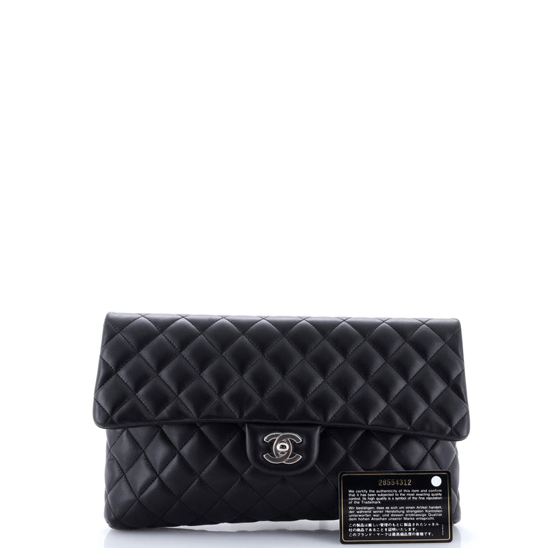 Classic Flap Clutch Quilted Lambskin