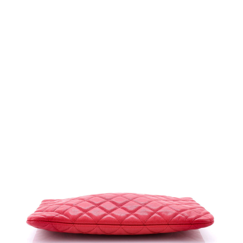 O Case Clutch Quilted Caviar Medium