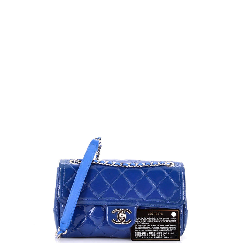 Coco Shine Flap Bag Quilted Patent Small