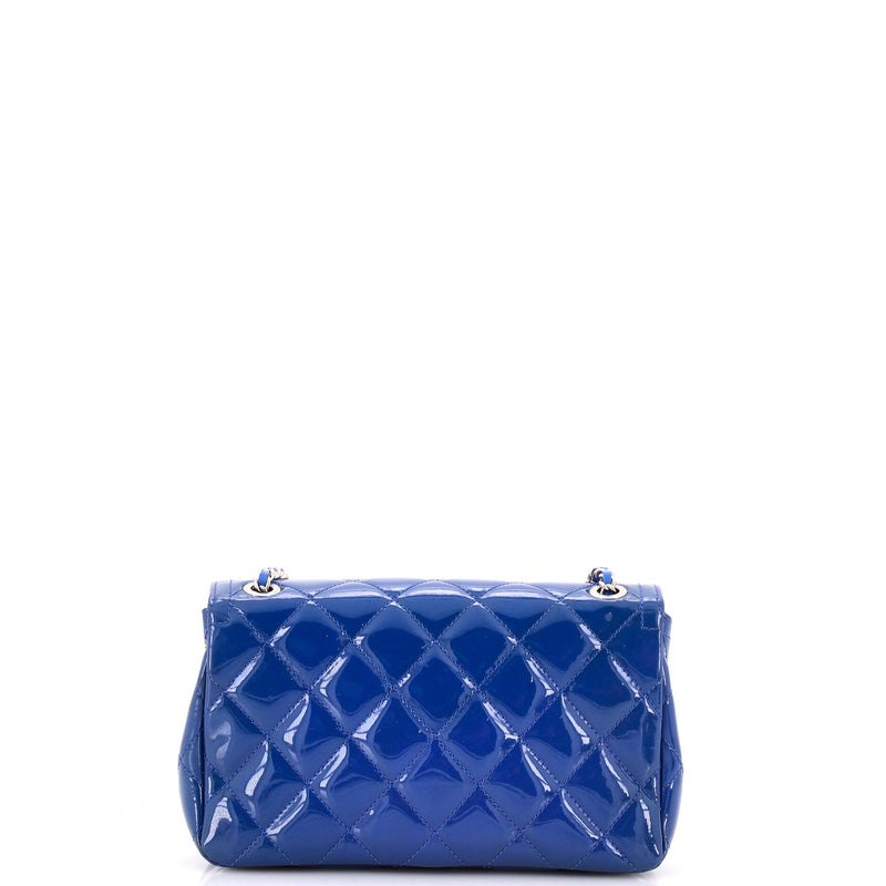 Coco Shine Flap Bag Quilted Patent Small