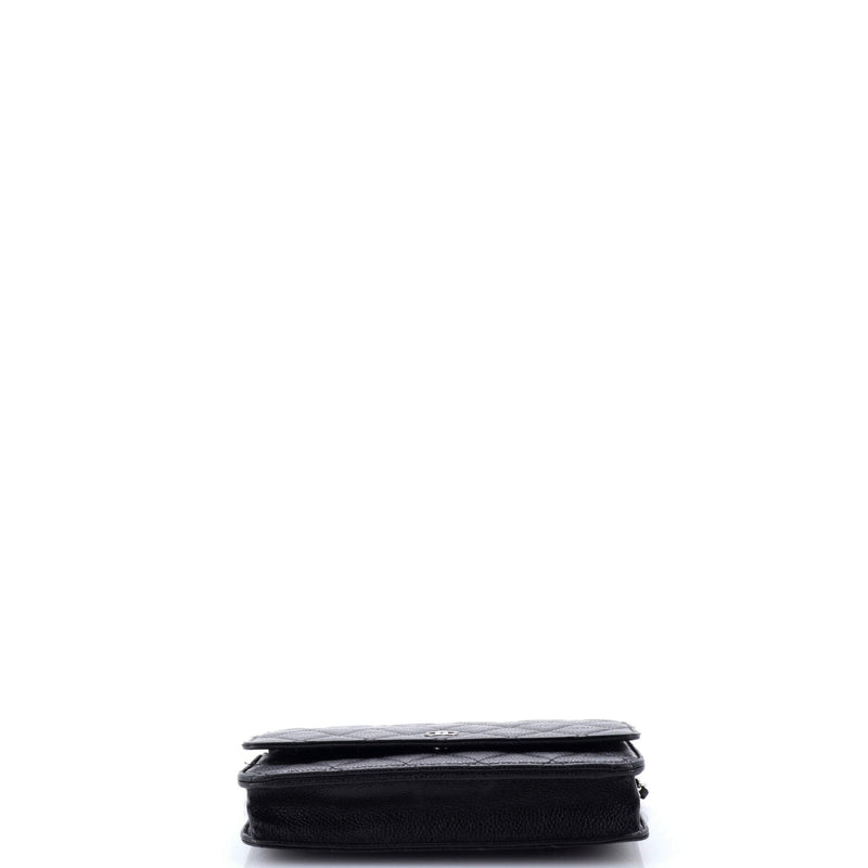 Wallet On Chain Quilted Caviar