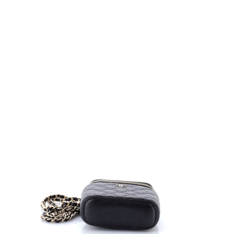 Vertical Classic Vanity Case With Chain