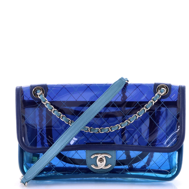 Coco Splash Flap Bag Quilted Pvc With
