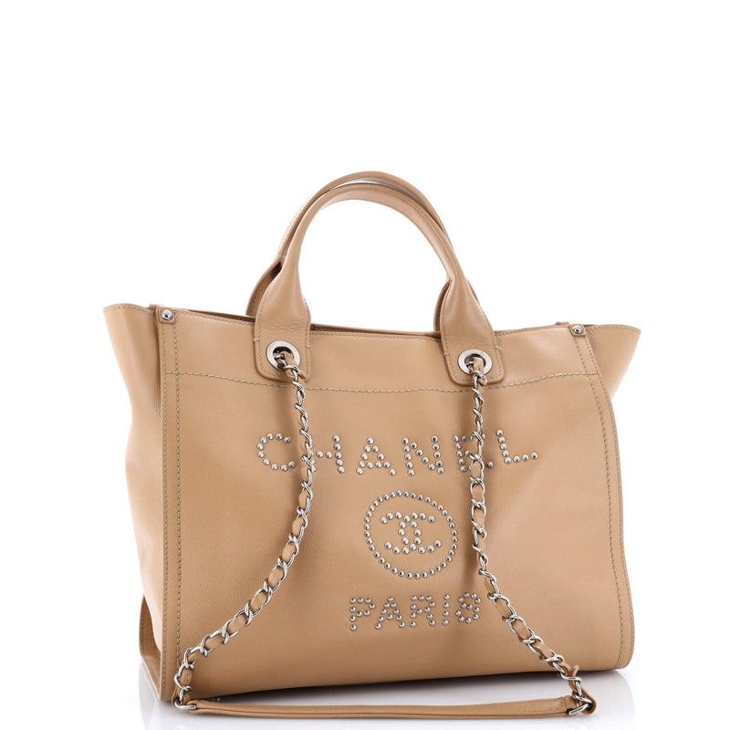 Deauville Tote Studded Caviar Small
