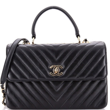Trendy Cc Top Handle Bag Chevron