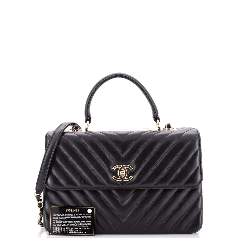 Trendy Cc Top Handle Bag Chevron